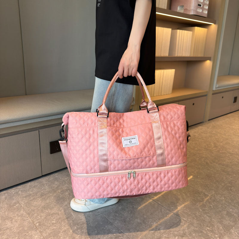 Stylish Quilted Travel Duffel Stornfield