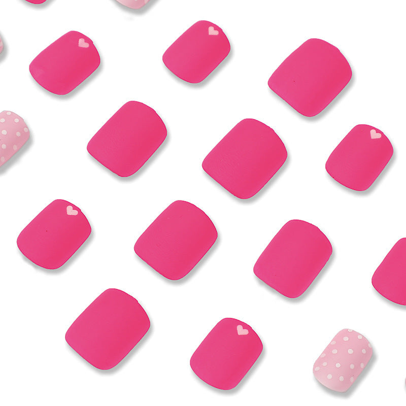 Artistic Press-On Nail Set with Charming Patterns Stornfield