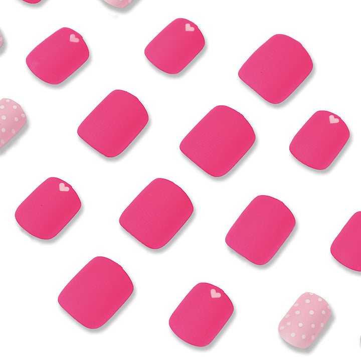 Artistic Press-On Nail Set with Charming Patterns Stornfield