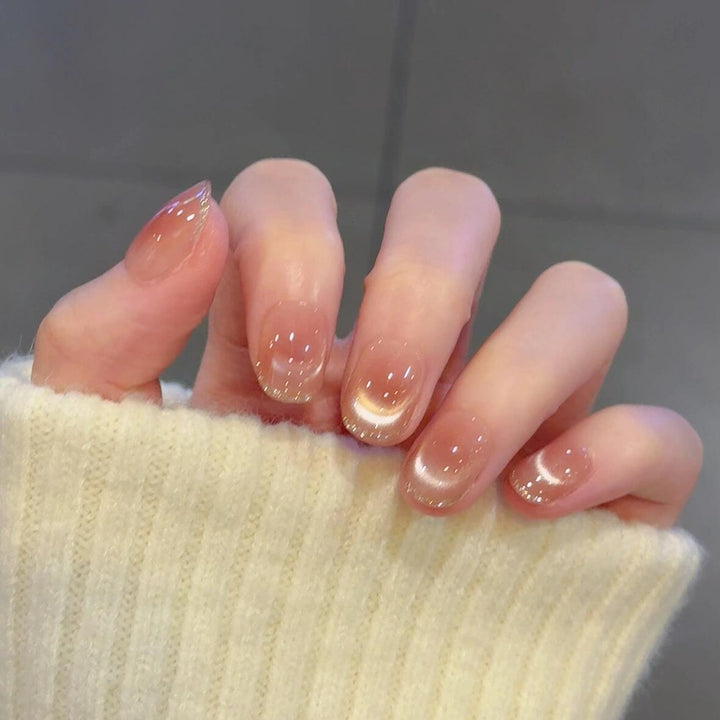Artificial nails with elegant glitter fringe Stornfield