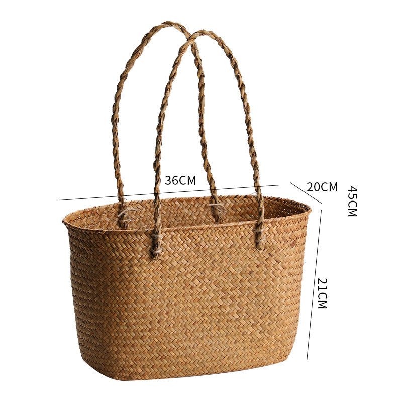 Handcrafted Woven Storage Tote Stornfield