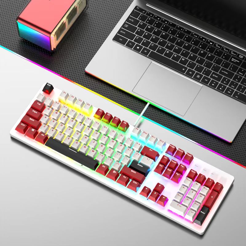 RGB Backlit Mechanical Gaming Keyboard and Mouse Set Stornfield