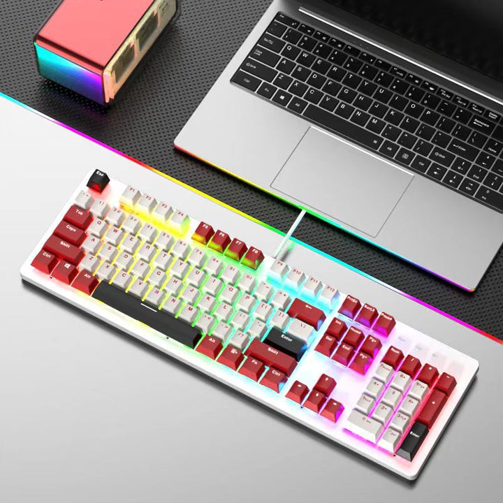 RGB Backlit Mechanical Gaming Keyboard and Mouse Set Stornfield