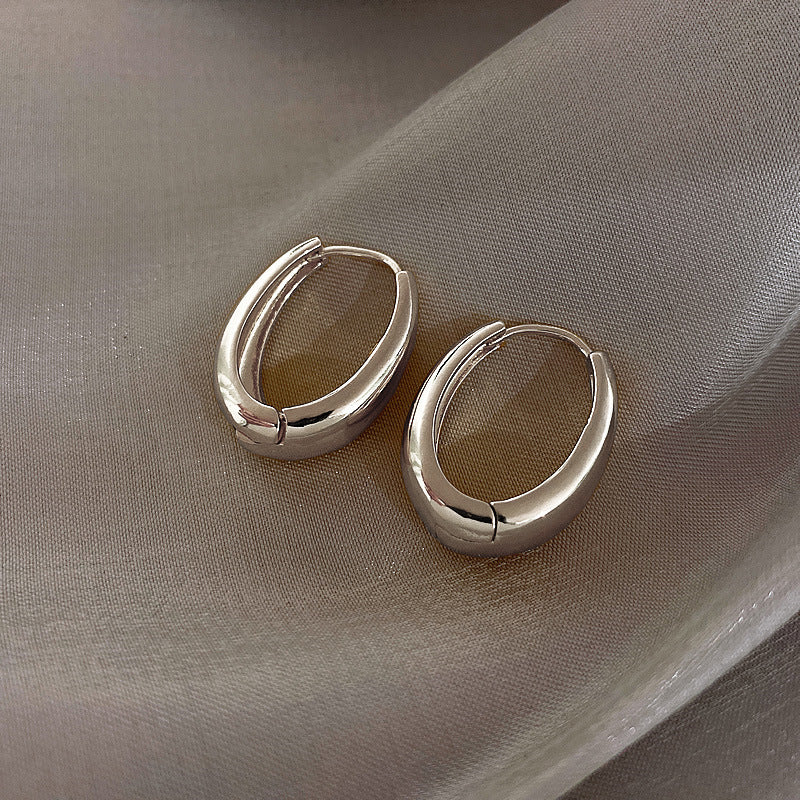 Modern Hoop Earrings with Geometric Design Stornfield