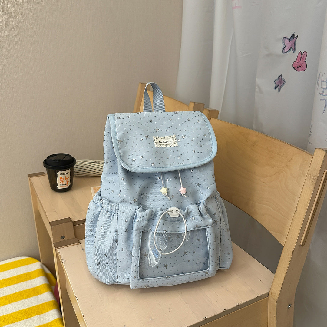 Fun Star-Embellished Mini Backpack Stornfield