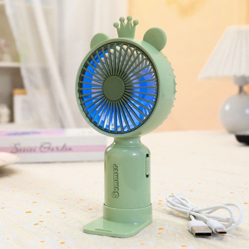 Women's Portable Hand Fan with Cute Ears Stornfield