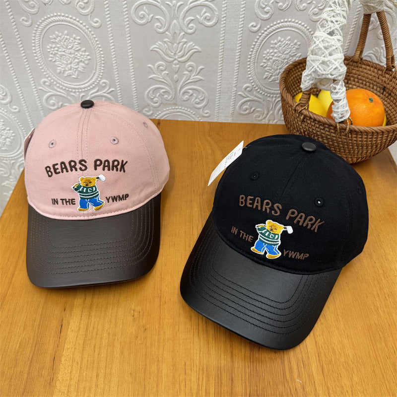 Unisex Embroidered Playful Bear-Themed Cap Stornfield