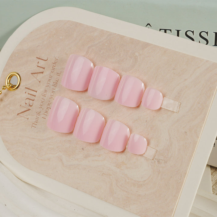 Glossy Square Press-On Toenail Set Stornfield