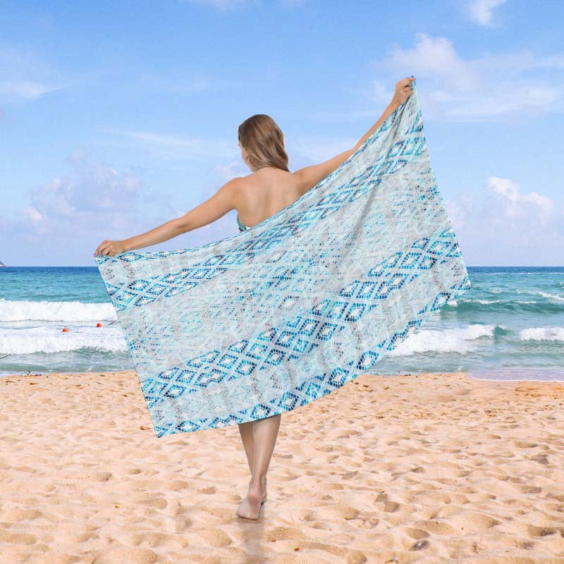 Beach blanket in exclusive mosaic design Stornfield