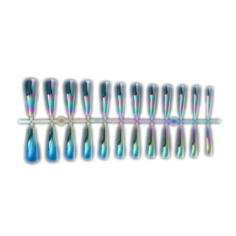Artifical nails in modern holographic design Stornfield