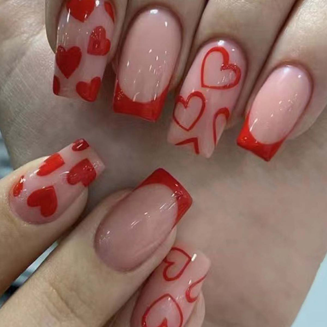 Artistic Nail Art with Heart Design Stornfield
