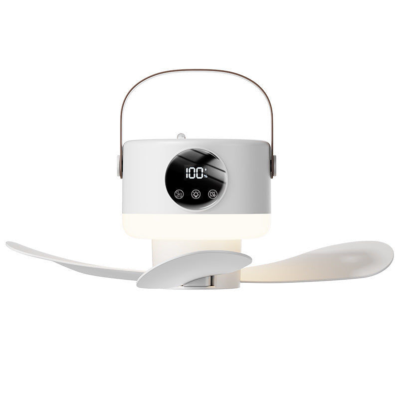 Portable multifunctional living space fan with LED lighting Stornfield