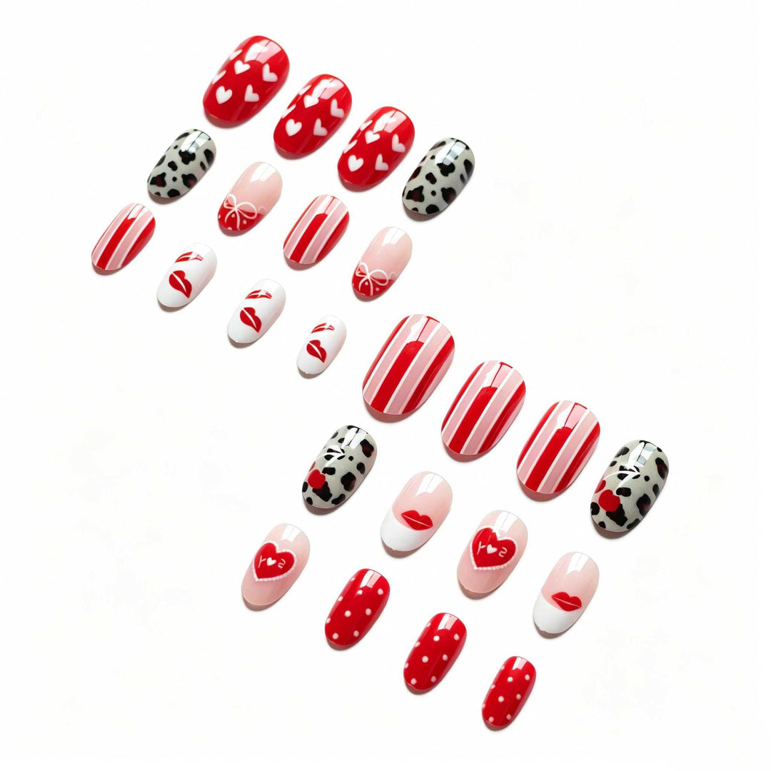 Heart-Themed Nail Art Set