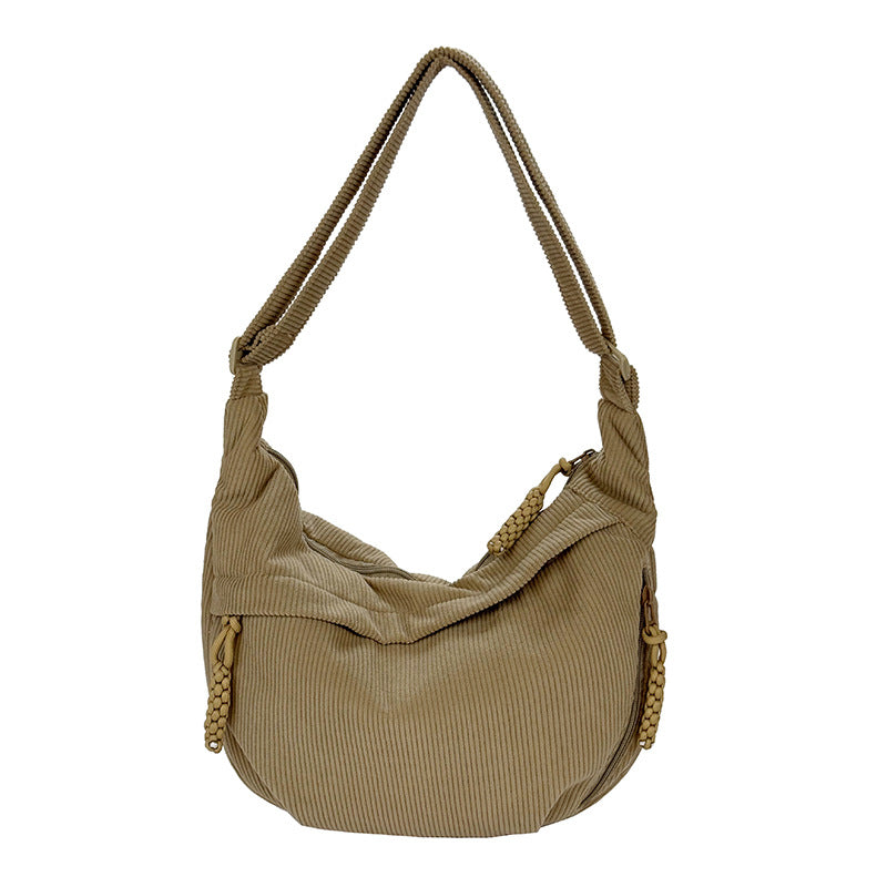 Shoulder bag with artistic fan design Stornfield