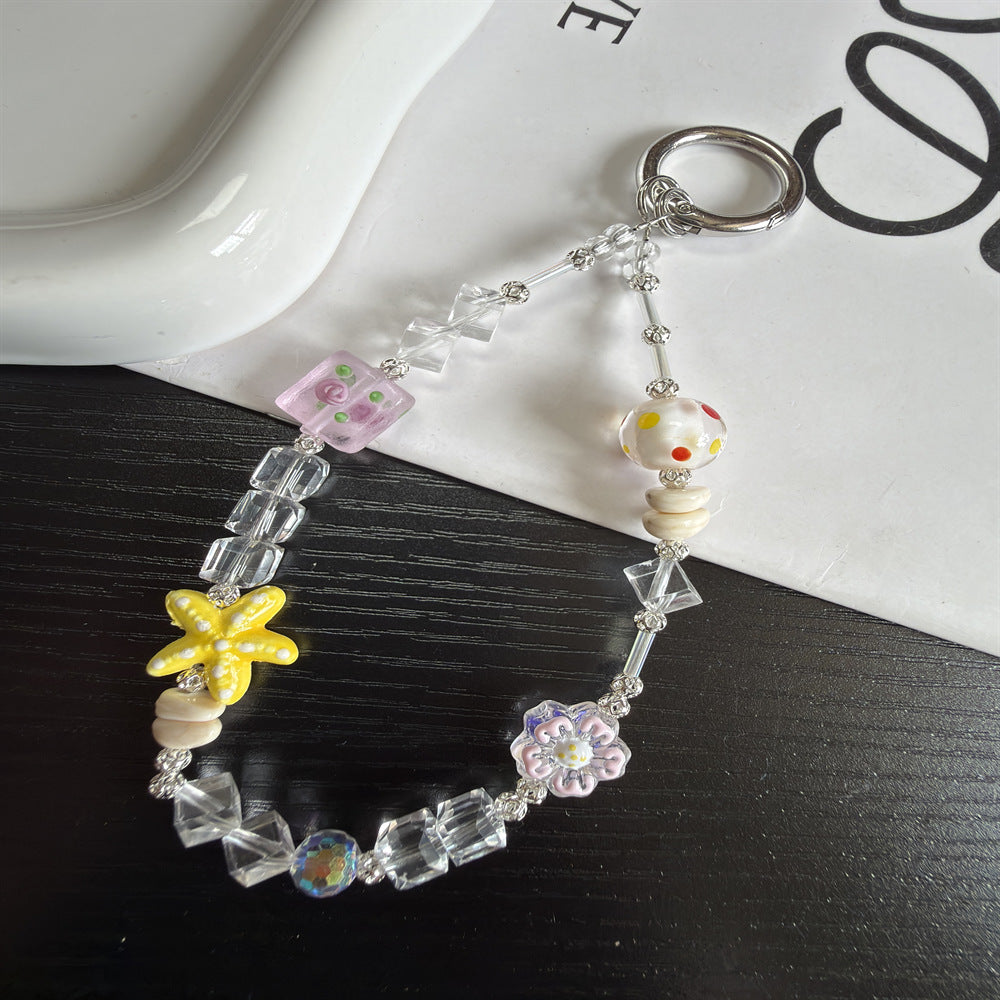 Decorative Beaded Charm Keychain Stornfield 1790135504