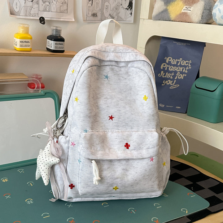 Casual Embroidered Star Backpack Stornfield