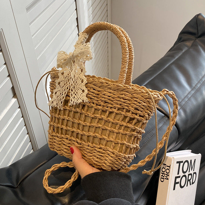 Handcrafted Floral Embroidered Woven Tote Bag