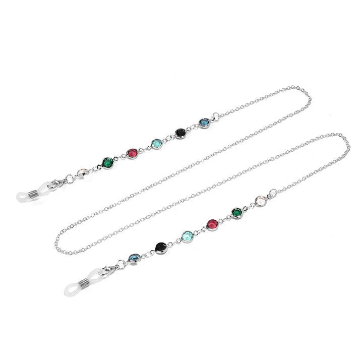 Artistic Crystal-Enhanced Eyewear Chain Stornfield