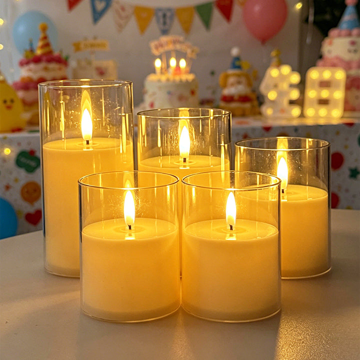 LED Scented Candle with Flame Effect Stornfield