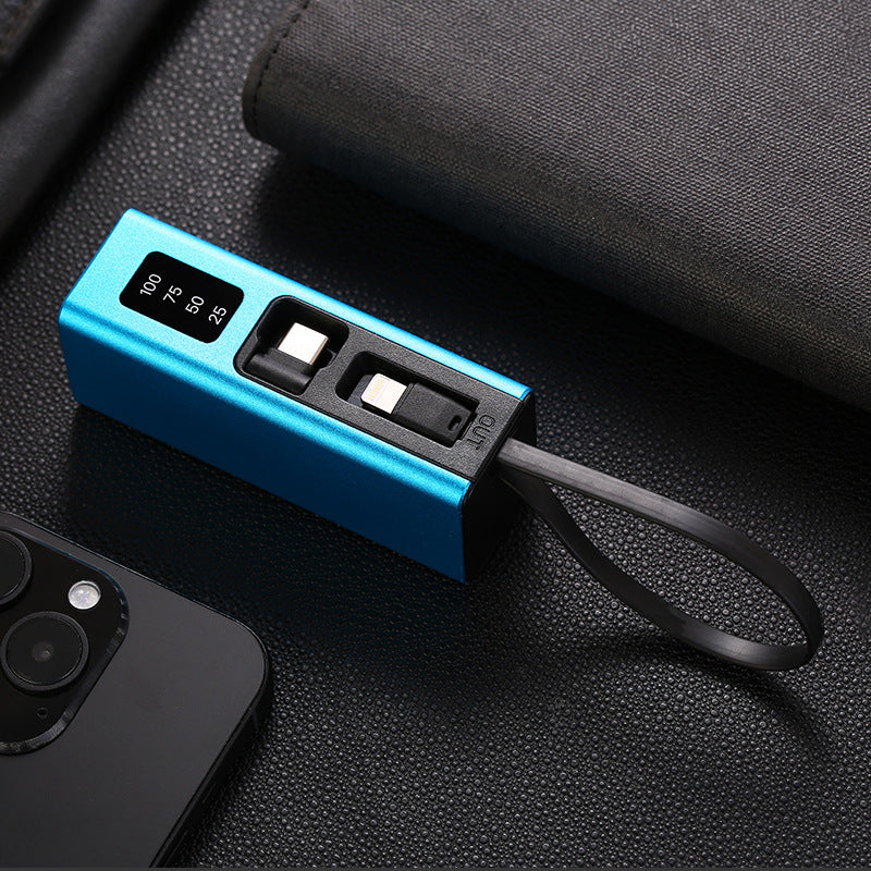 Multifunctional charger with integrated USB cable and LED display Stornfield