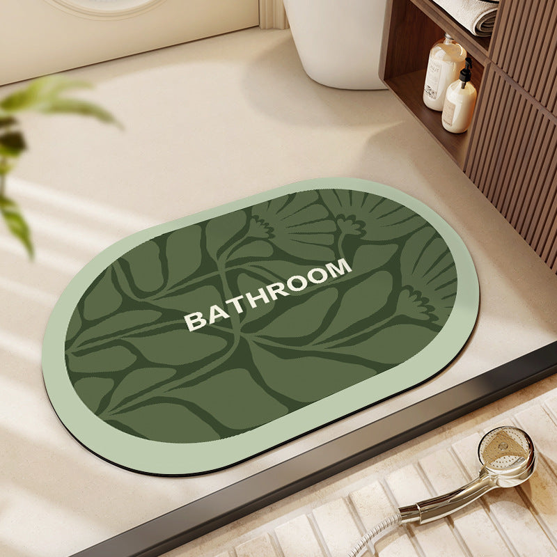 Decorative Floral Bathroom Mat Stornfield