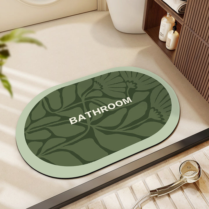 Decorative Floral Bathroom Mat Stornfield