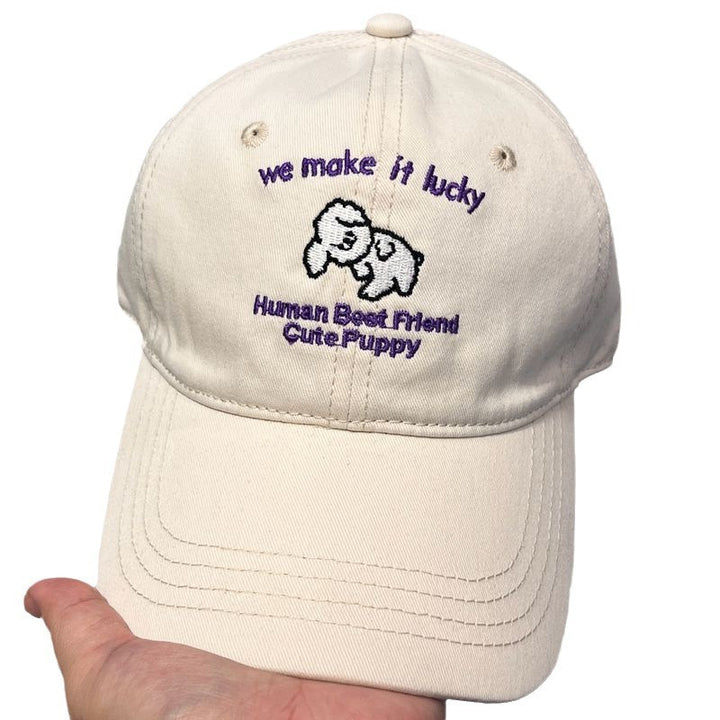 Men's Casual Embroidered Puppy Design Baseball Cap Stornfield