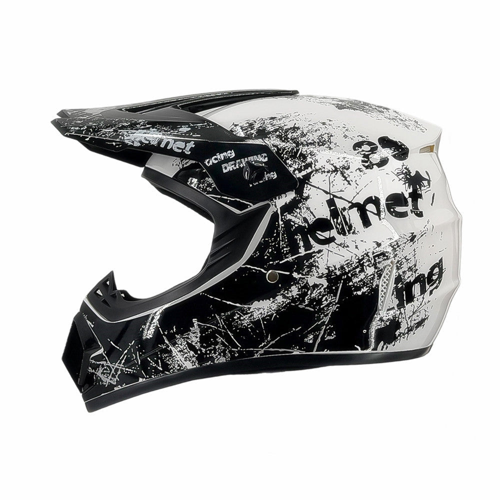 full-face motocross helmet with extended visor and reinforced chin guard Stornfield
