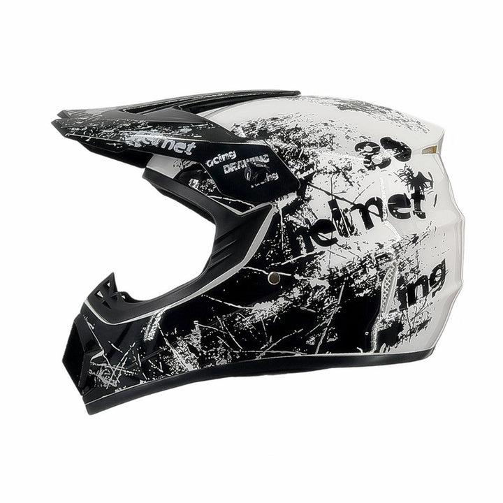 full-face motocross helmet with extended visor and reinforced chin guard Stornfield