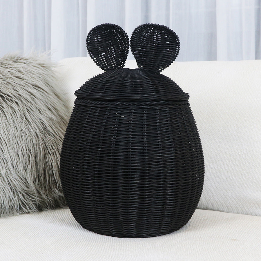 Playful storage basket with animal ears Stornfield