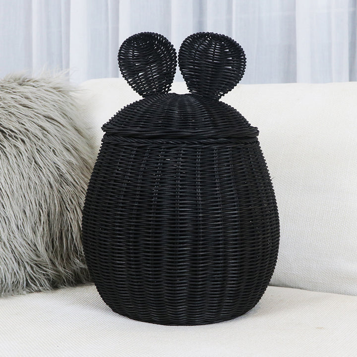Playful storage basket with animal ears Stornfield