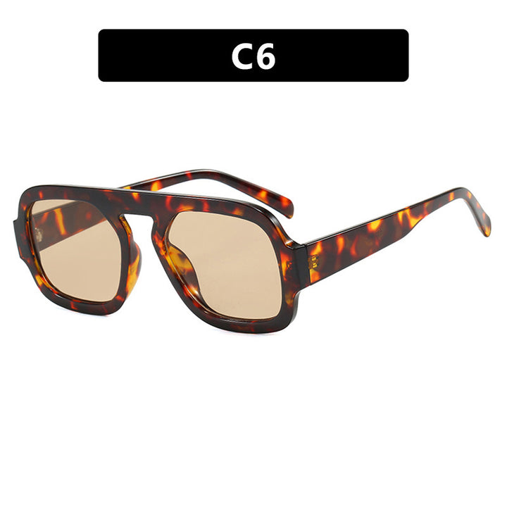 Women's modern oversized sunglasses in angular design Stornfield