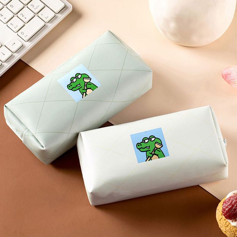 Creative Cartoon-Themed Zippered Pencil Case