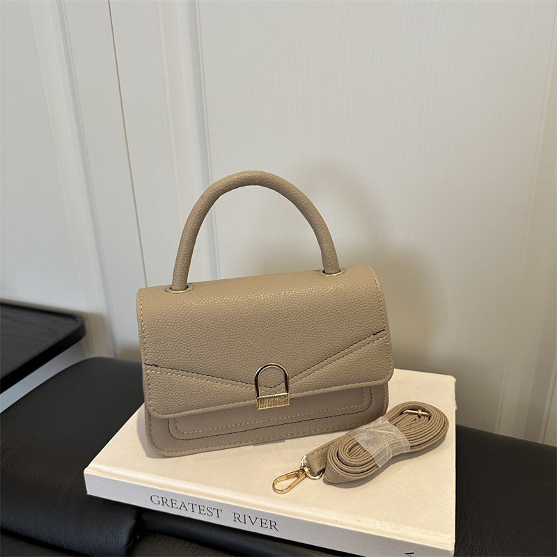 Elegant Structured Handheld Satchel