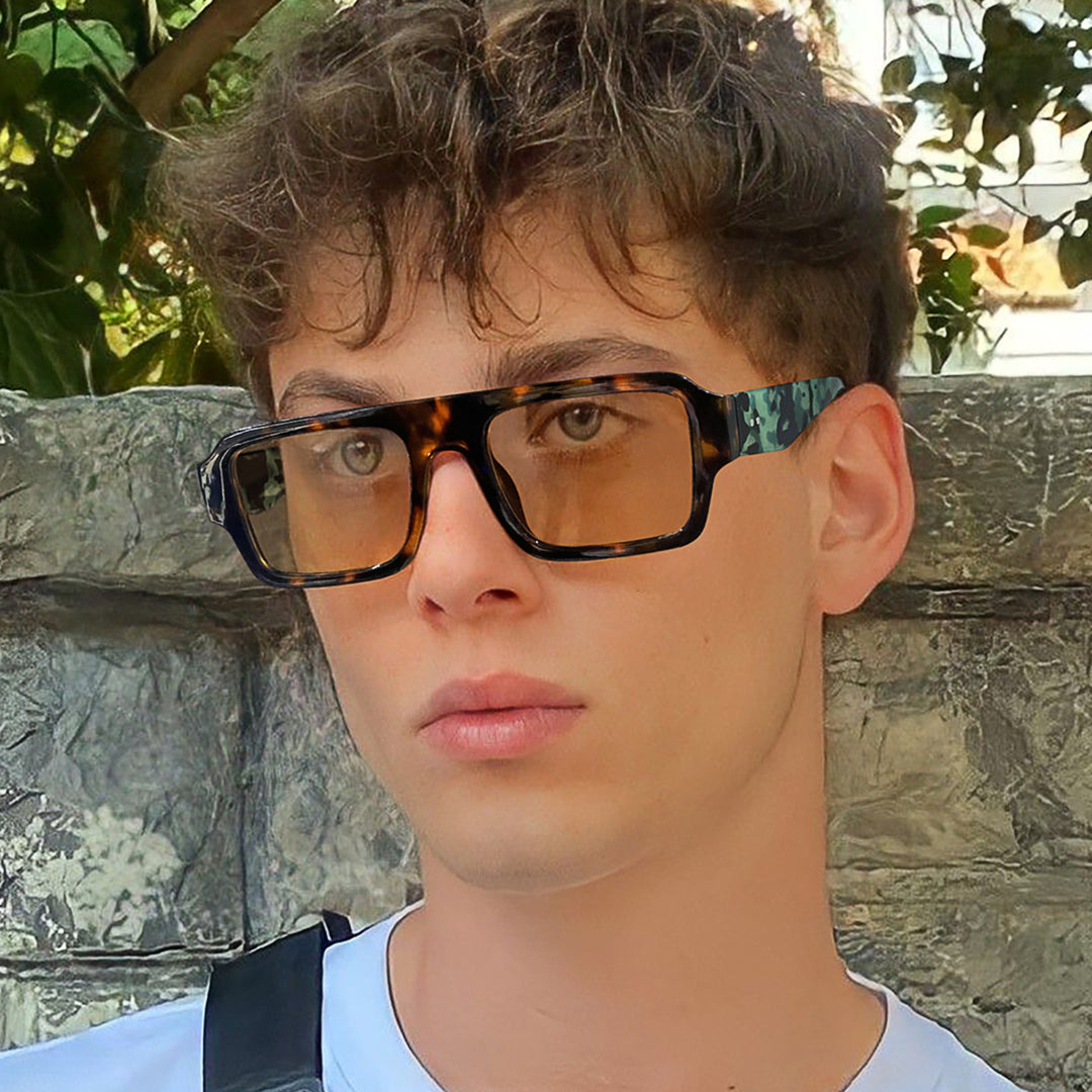 Women's modern square sunglasses with sturdy plastic frame Stornfield