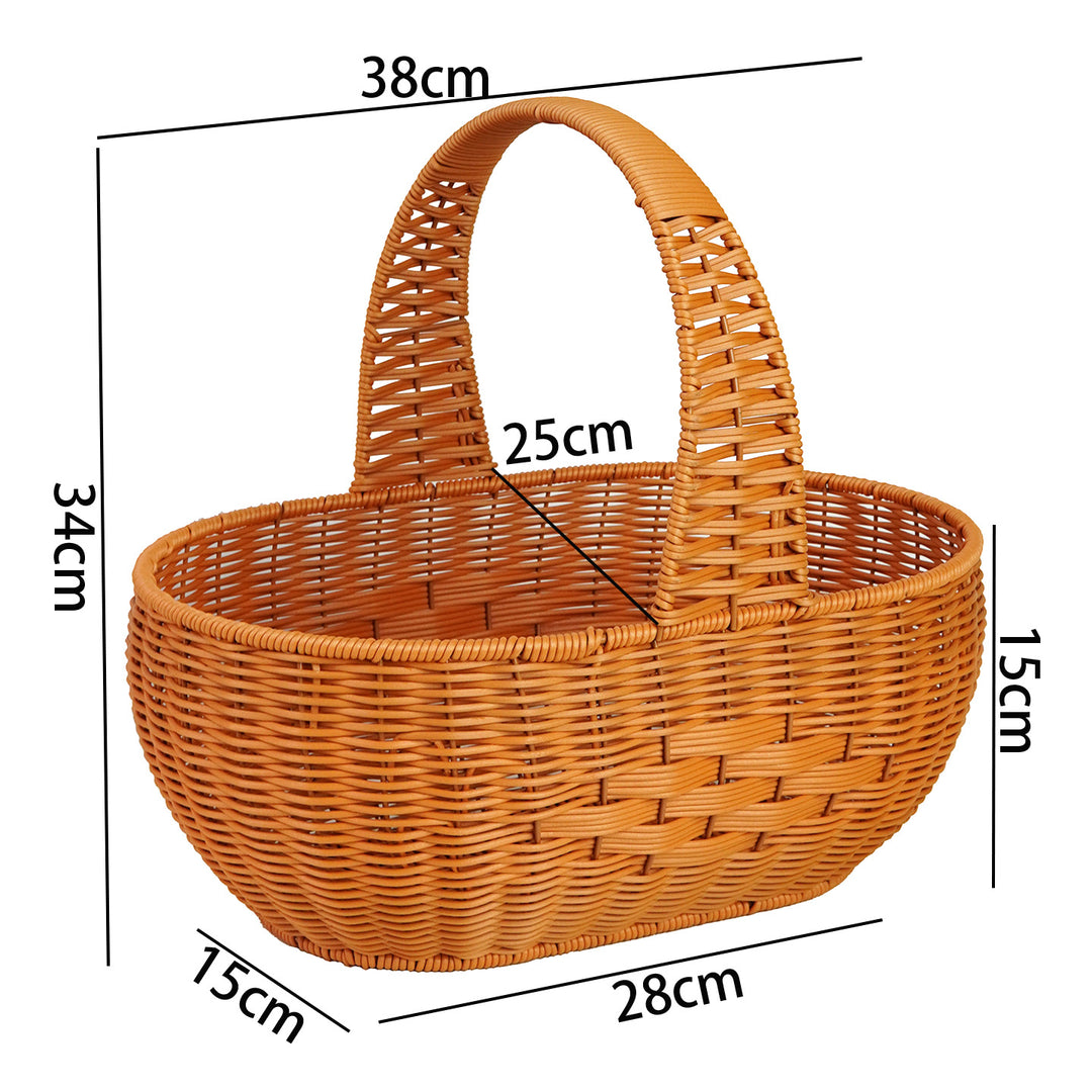 Large Woven Garden Picnic Basket Stornfield
