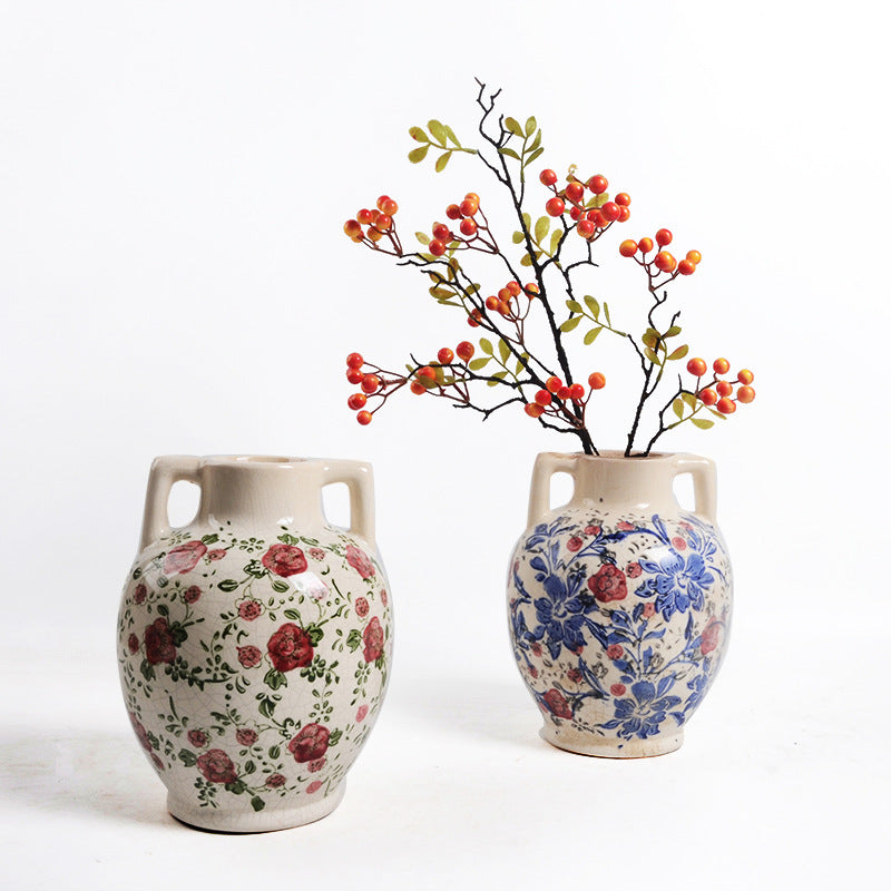 Floral Ceramic Flower Pot Stornfield