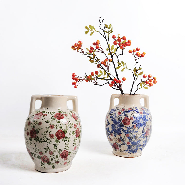 Floral Ceramic Flower Pot Stornfield