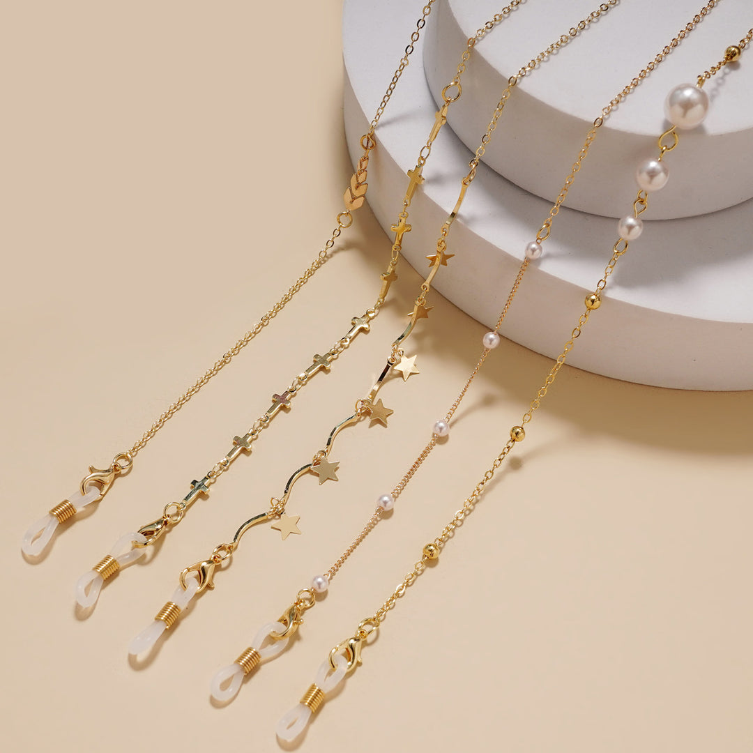 Fashionable Star-Embellished Eyewear Chain Stornfield
