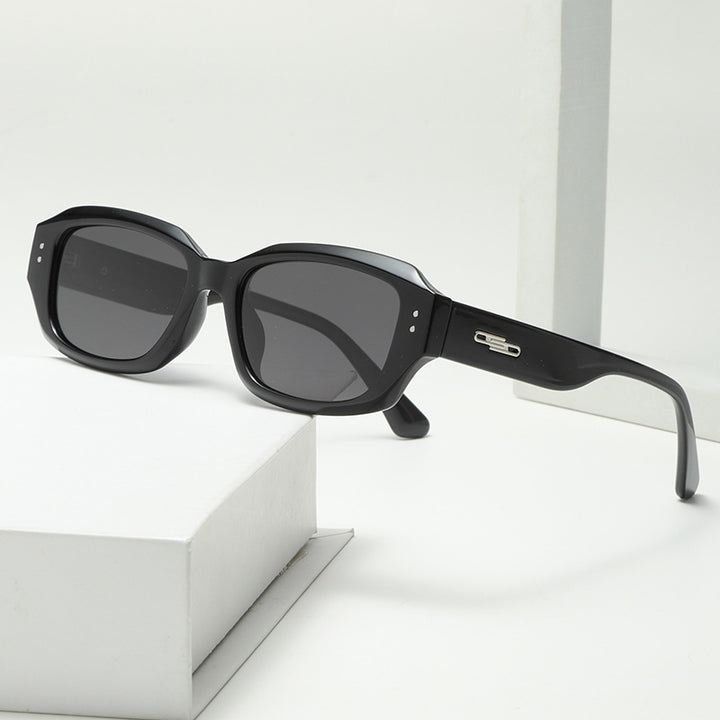 Women fashionable square sunglasses with innovative transparent frame Stornfield