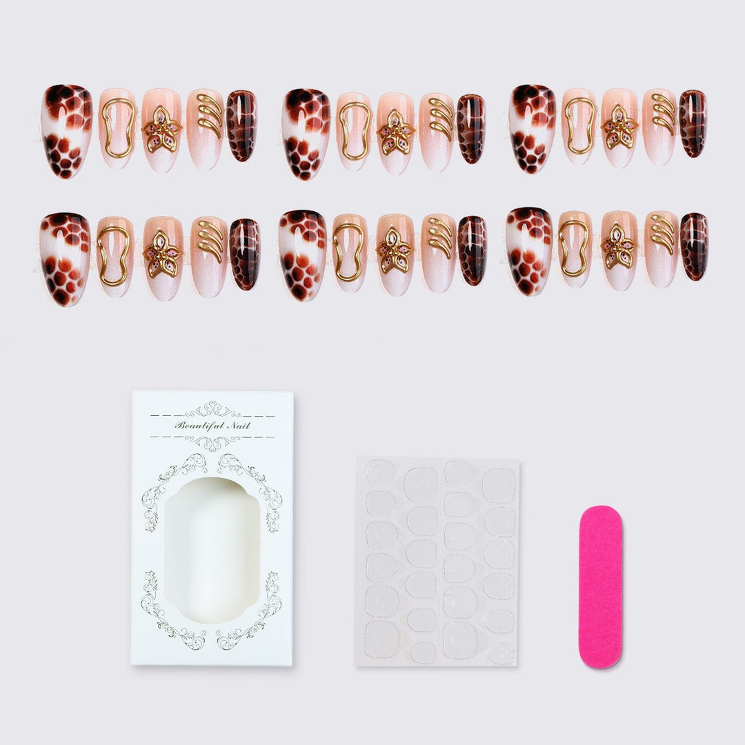 Exquisite Nail Art Set with Glamorous Accents Stornfield
