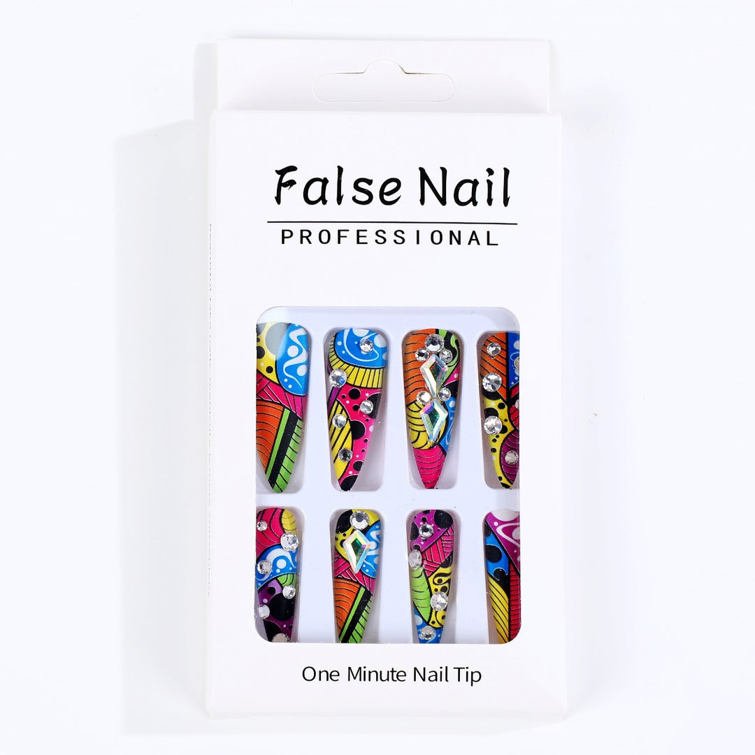 Creative Nail Art with Colorful Design Stornfield