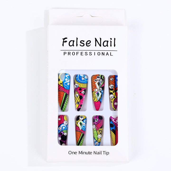 Creative Nail Art with Colorful Design Stornfield