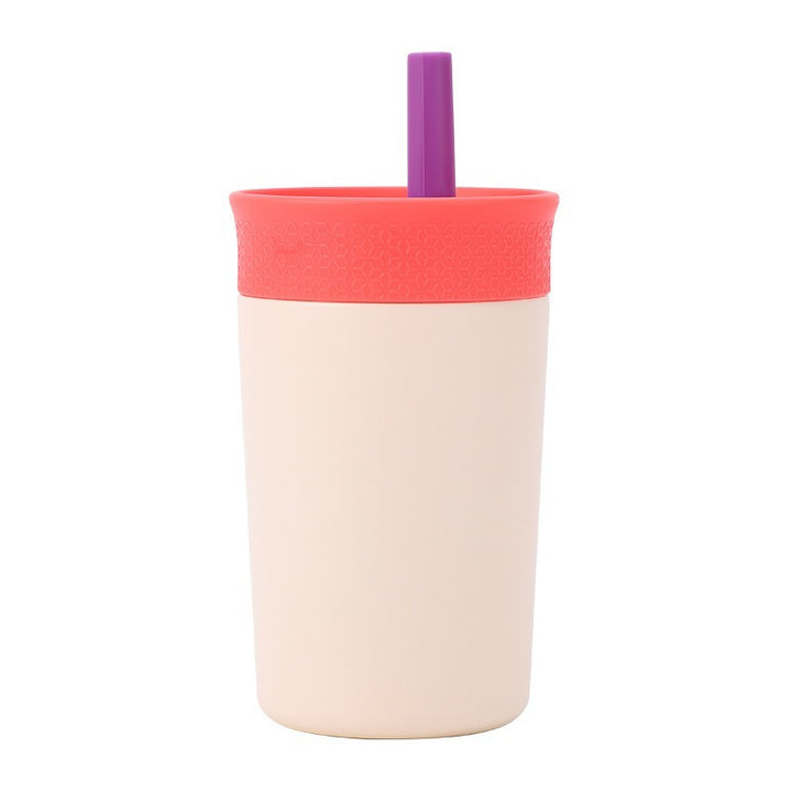 Women's practical insulated cup with integrated straw Stornfield