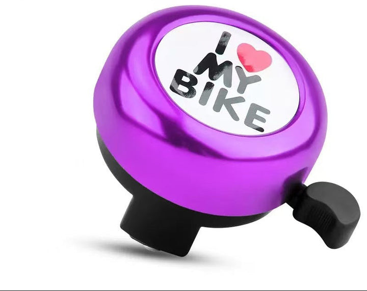 compact stainless steel handlebar bell with quick-release thumb lever Stornfield