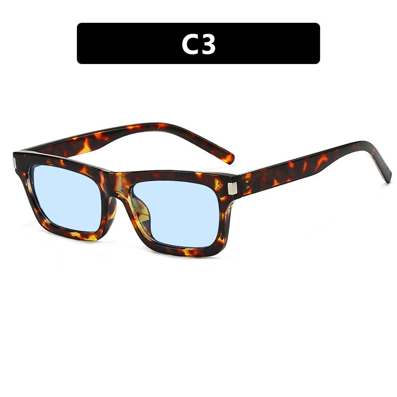 Women's square sunglasses with transparent lenses and stylish design Stornfield
