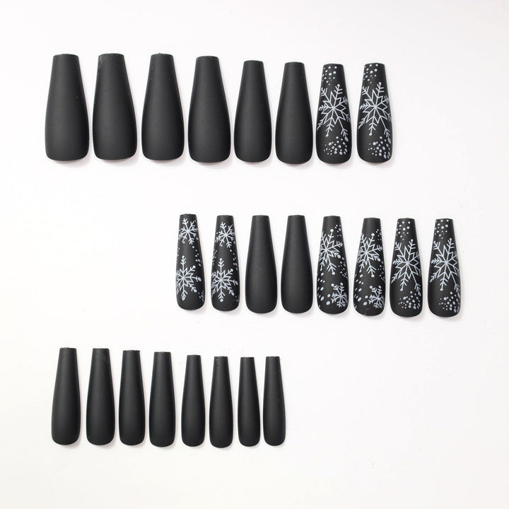 Artistic Winter-Themed Nail Art Design Stornfield