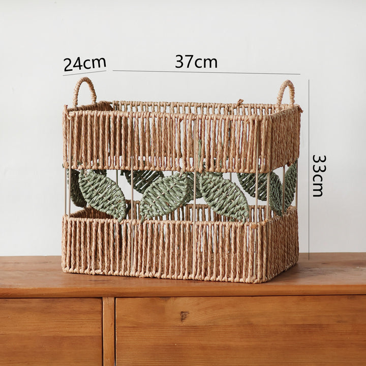 Decorative basket with plant motif Stornfield