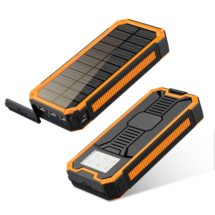 Portable solar power bank with high-load design and multiple outputs Stornfield