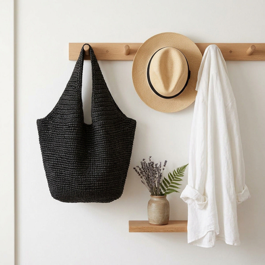 Handmade Macrame Tote Bag with Fine Structure Stornfield